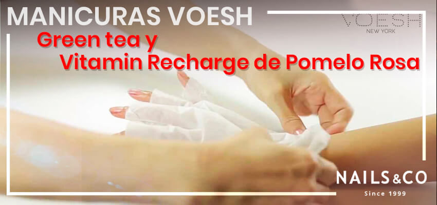 Tratamiento de manos de VOESH: Green Tea y Vitamin Recharge de Pomelo Rosa